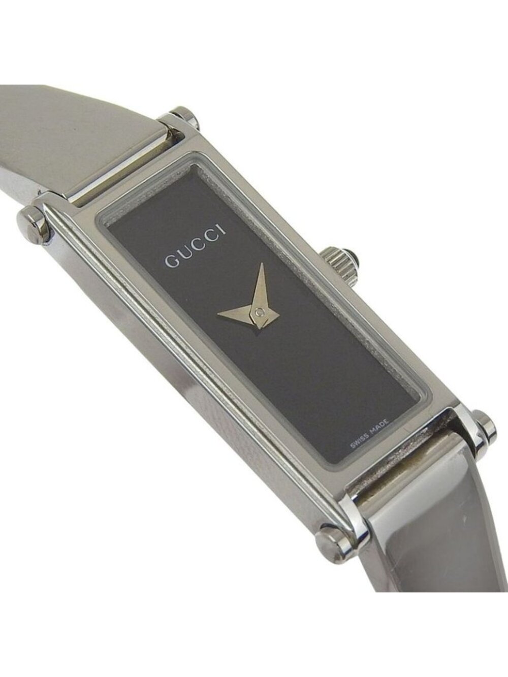 Gucci Stainless Steel Quartz Analog Display Black Dial Watch - Picture 3 of 8